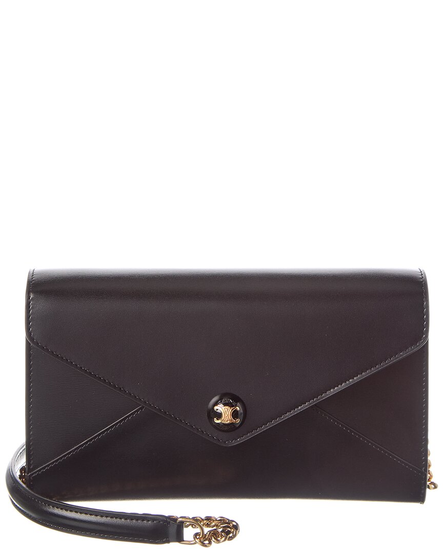 Celine Envelope Leather Wallet On Chain