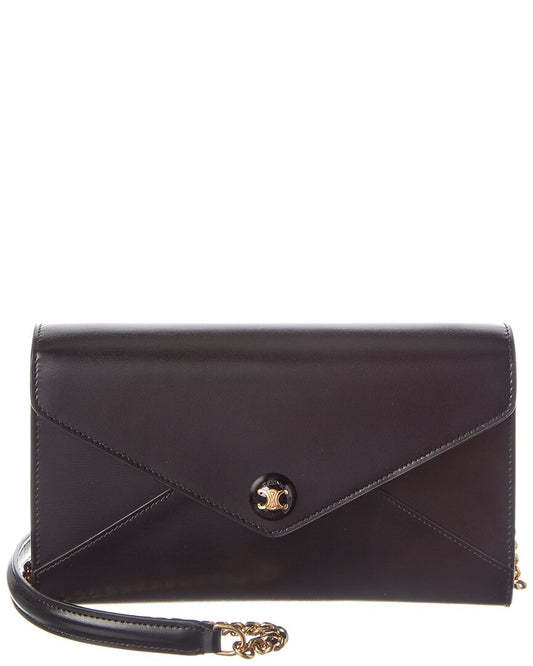 Celine Envelope Leather Wallet On Chain