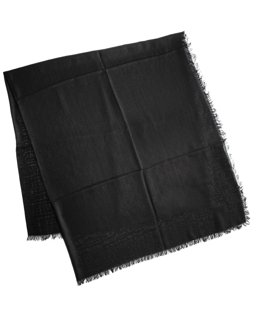 Gucci Gg Oversized Wool & Silk-Blend Scarf