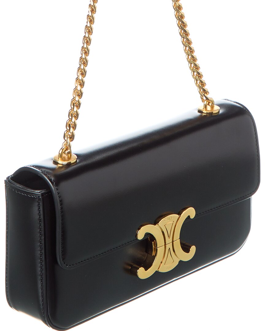 Celine Claude Leather Chain Shoulder Bag