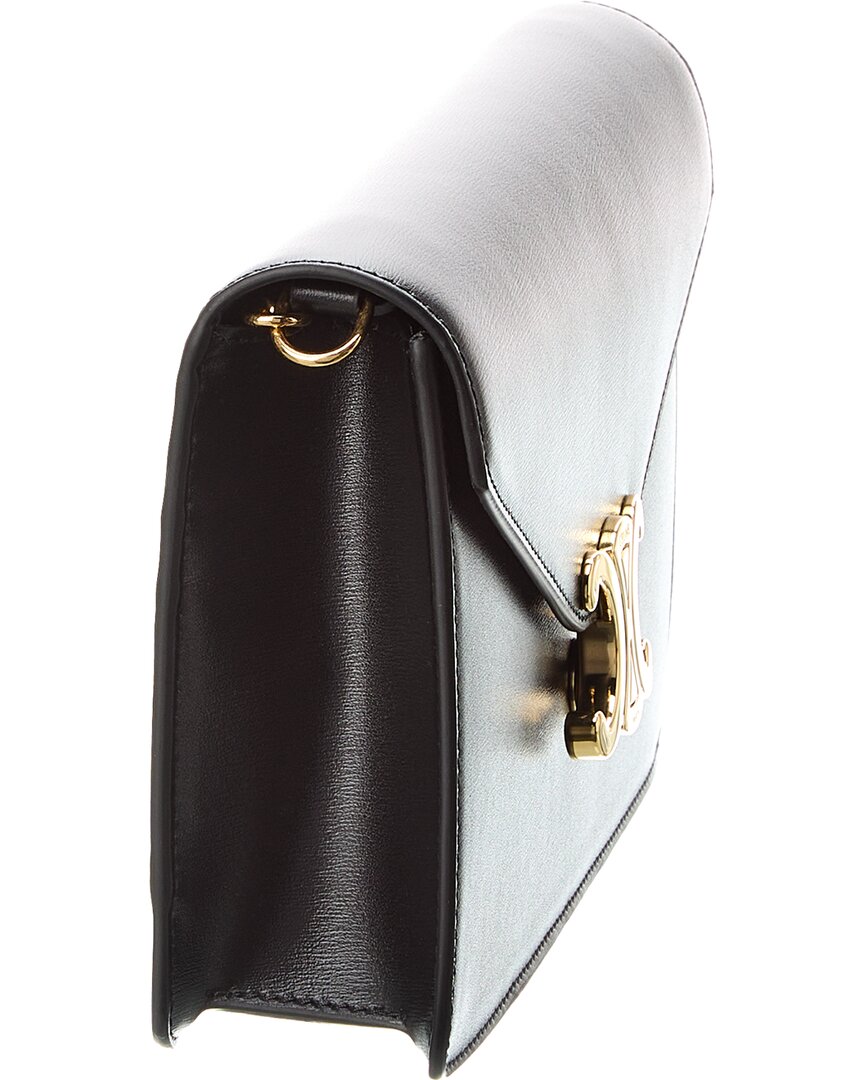 Celine Triomphe Leather Wallet On Chain