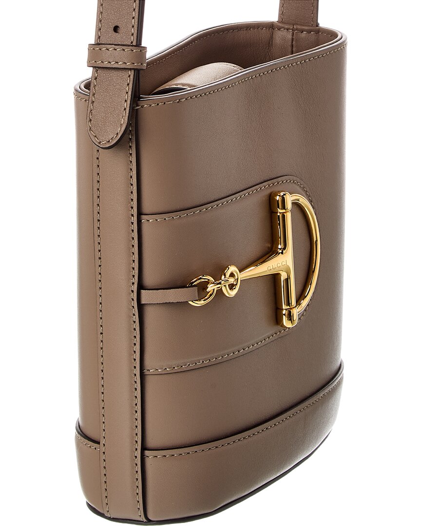 Gucci 73 Small Leather Bucket Bag