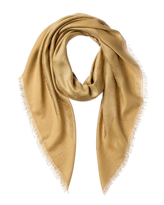 Gucci Gg Silk-Blend Scarf