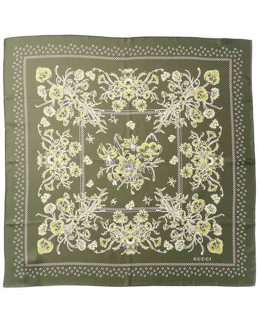 Gucci Printed Silk Twill Carré