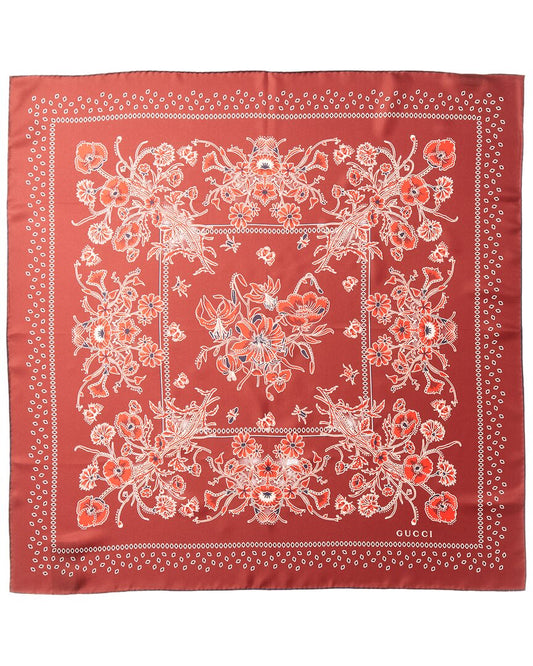 Gucci Printed Silk Twill Carré