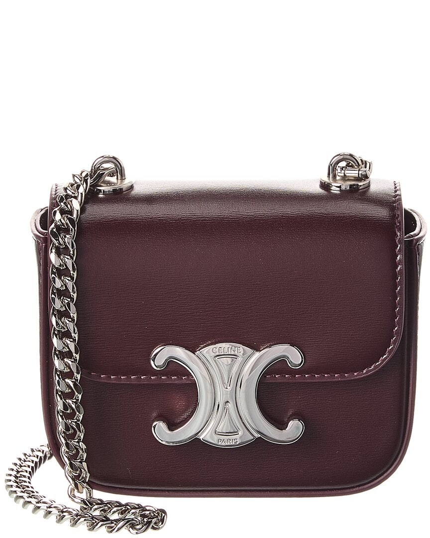 Celine Chain Claude Mini Leather Shoulder Bag