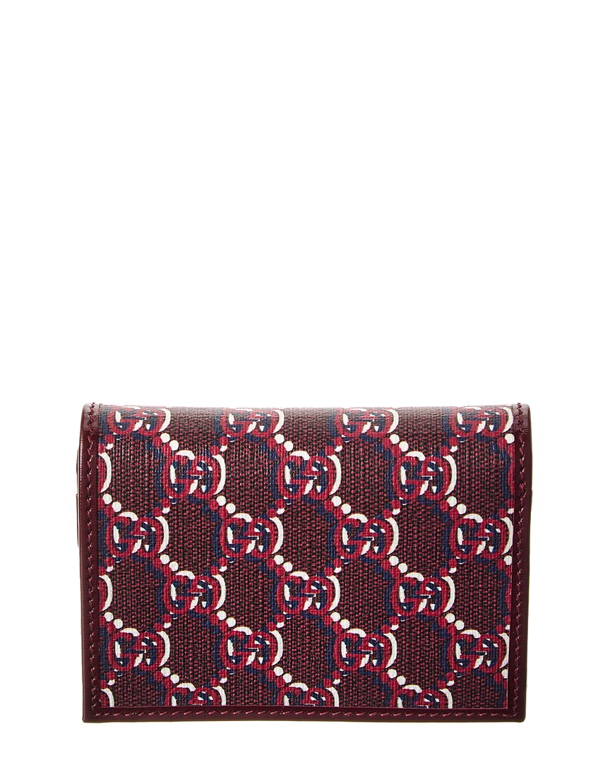 Gucci Medium Gg Shadow Canvas & Leather Wallet