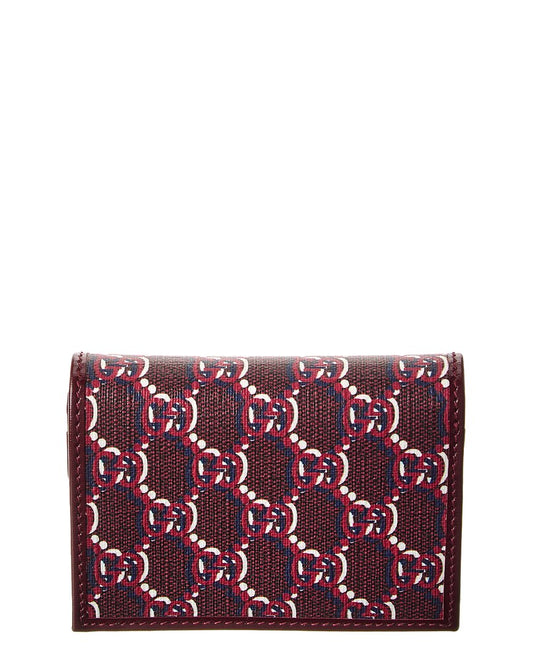 Gucci Medium Gg Shadow Canvas & Leather Wallet