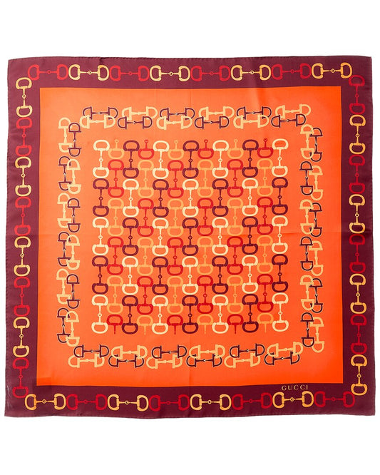 Gucci Logo Silk Scarf