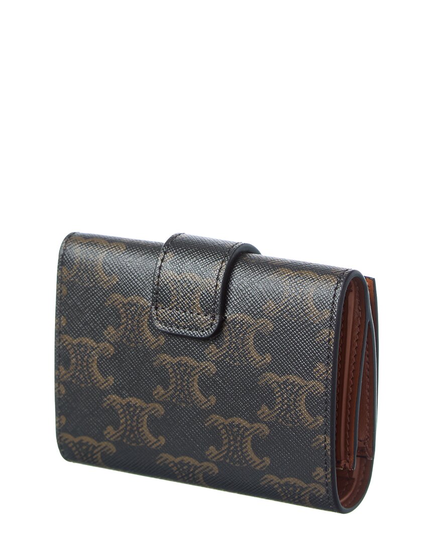 Celine Triomphe Canvas Fine Strap Wallet
