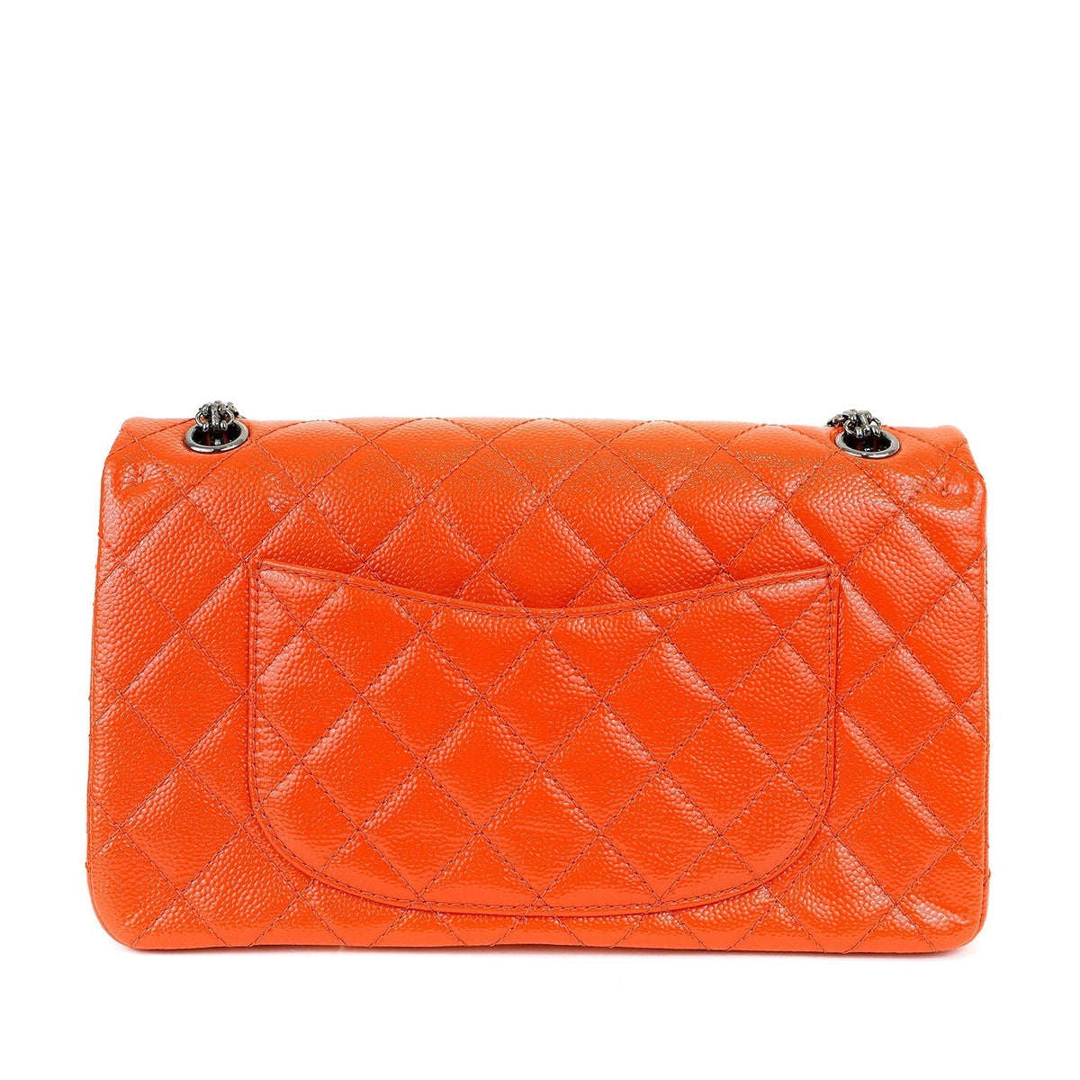 Chanel Tangerine Quilted Glazed Caviar Classic Reissue