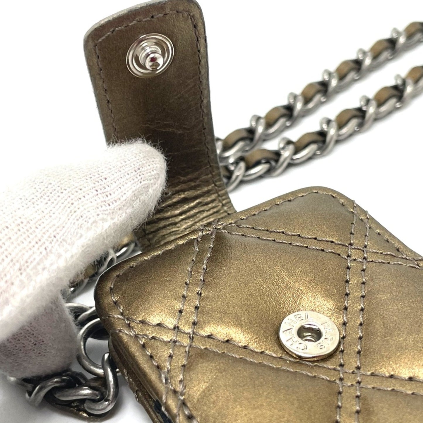 CHANEL Mini matelasse Shoulder Bag