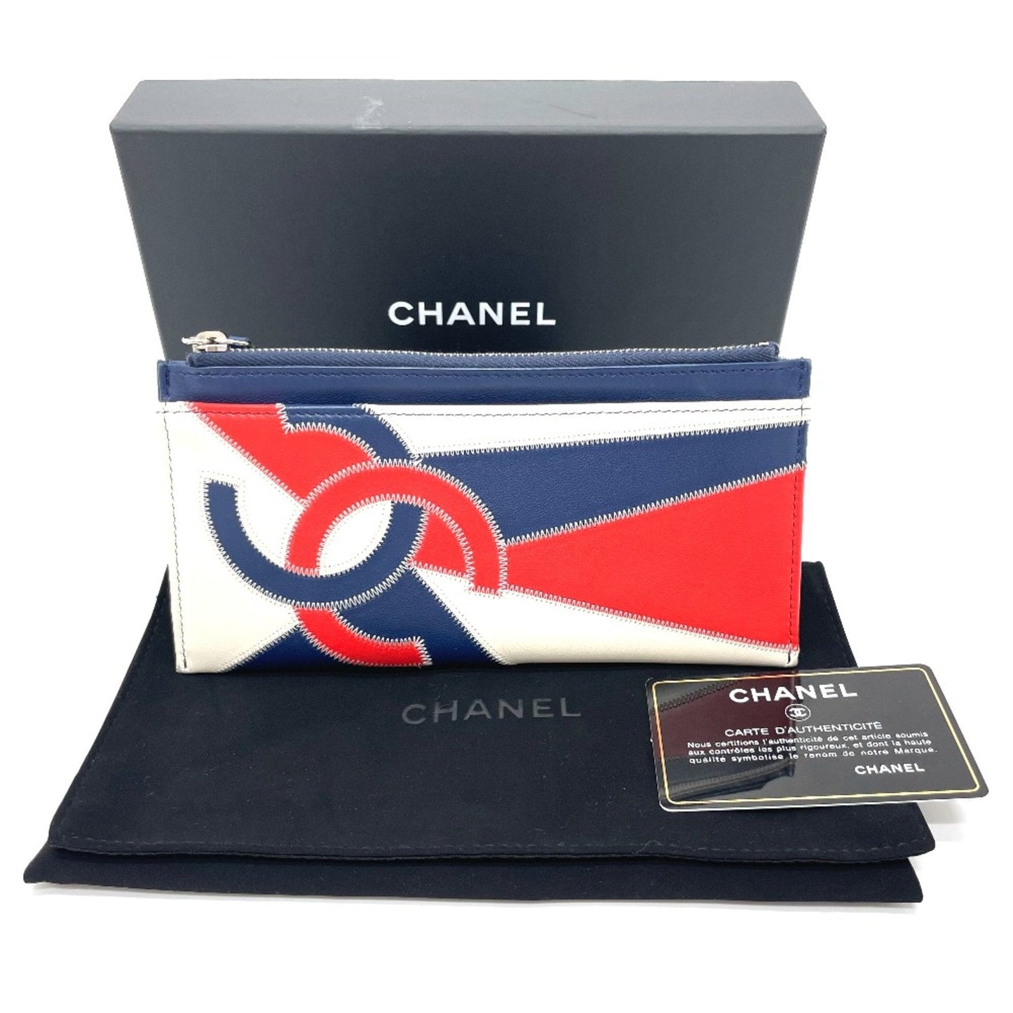 CHANEL Square Blue Light Wallet