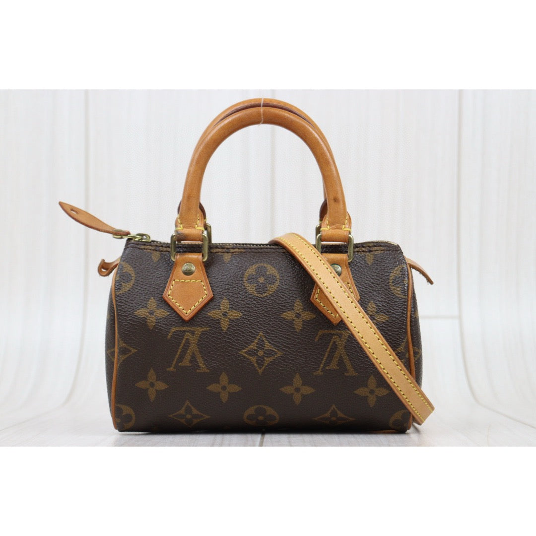 Good ( Rank AB)｜ LV Monogram Mini Speedy Handbag With Shoulderstrap｜25042111