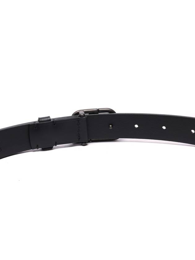 Luxury Balenciaga  BB Logo Thin Calfskin Belt Black