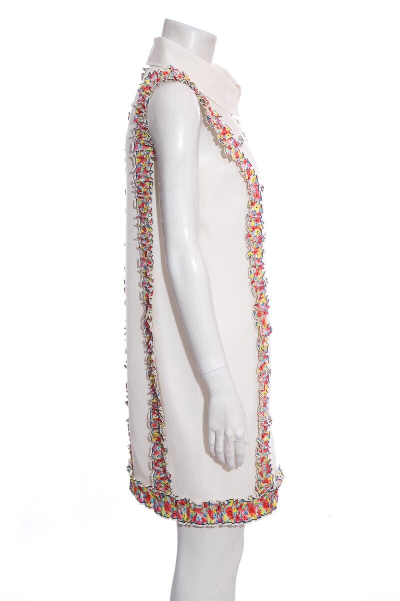 Chanel White Sleeveless Dress SZ 40