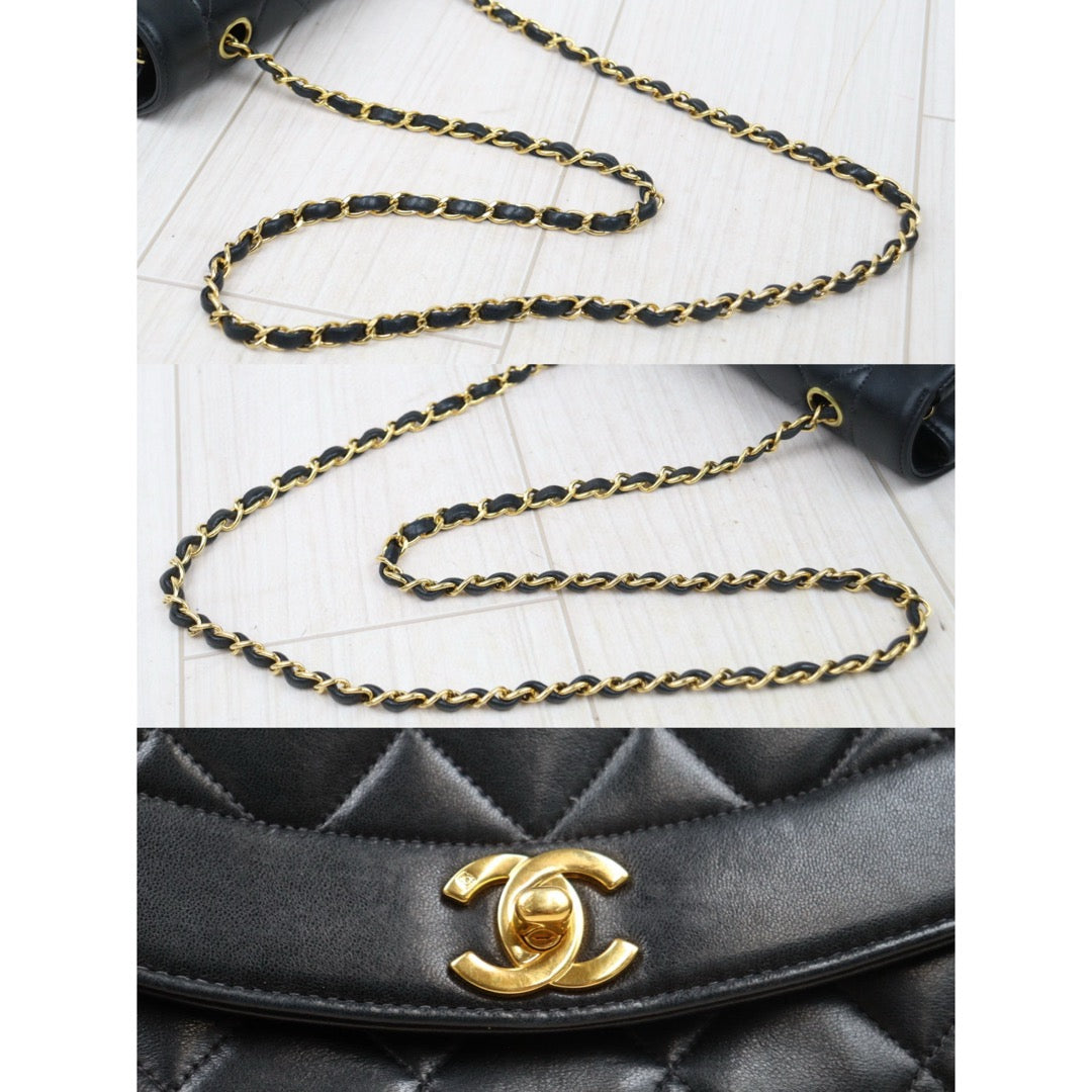 Good ( Rank AB)｜ CHANEL Matrasse Diana 22 Lamb Skin  Chain Bag Made in 1996-1997 Year｜24120801