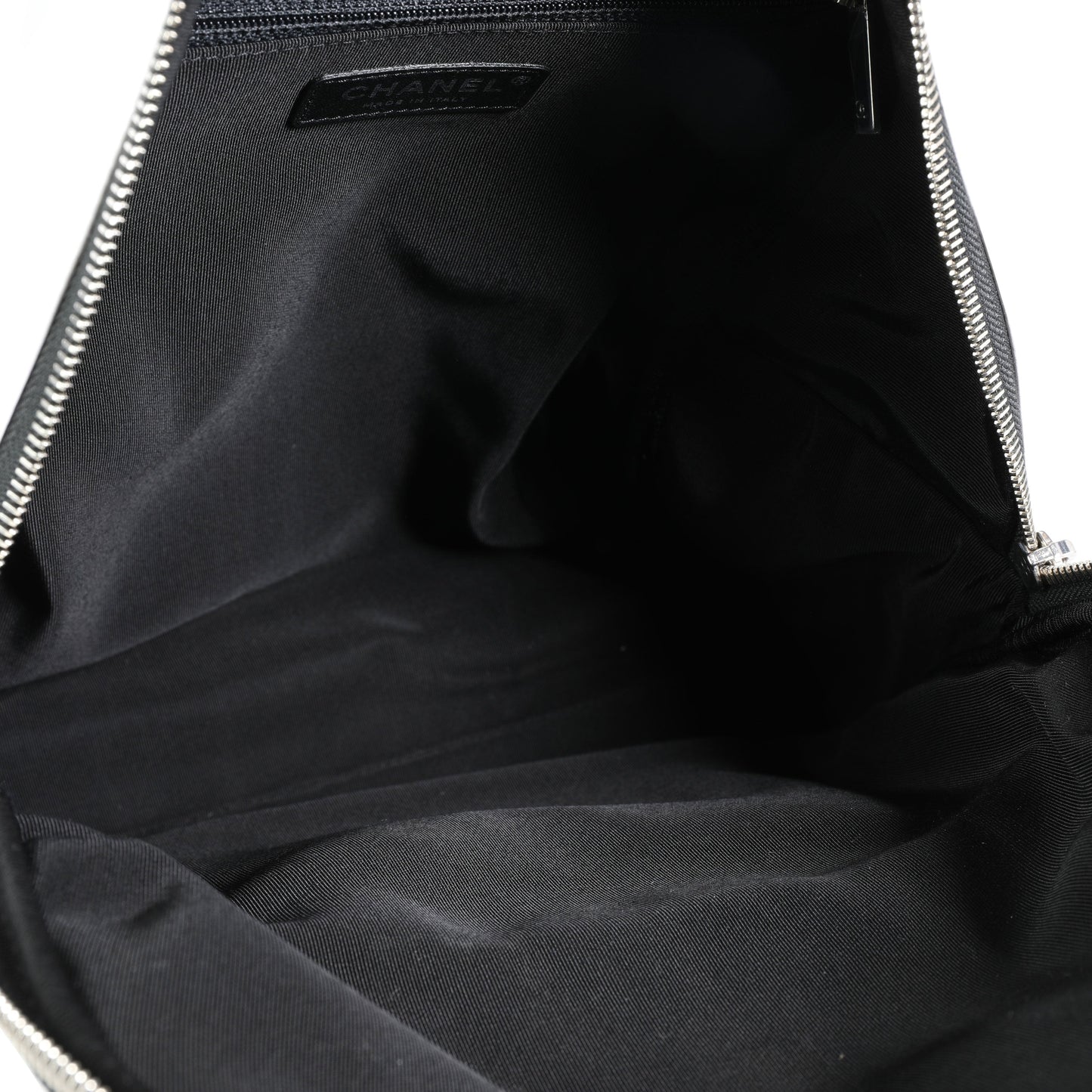 CHANEL White Vinyl La Pausa Backpack