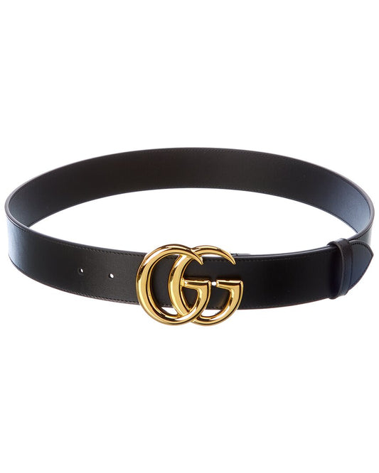 Gucci Gg Marmont Leather Belt Black