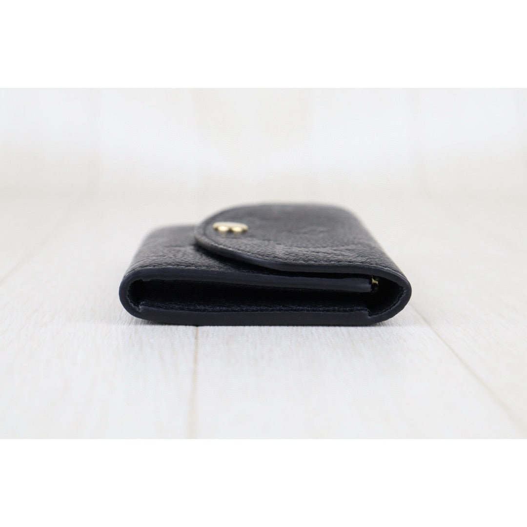 Very Good ( Rank A)｜ LV Monogram Calf Skin Card Holder Black IC Chips Model ｜Counter Price ￥69,300JPY｜H25022602