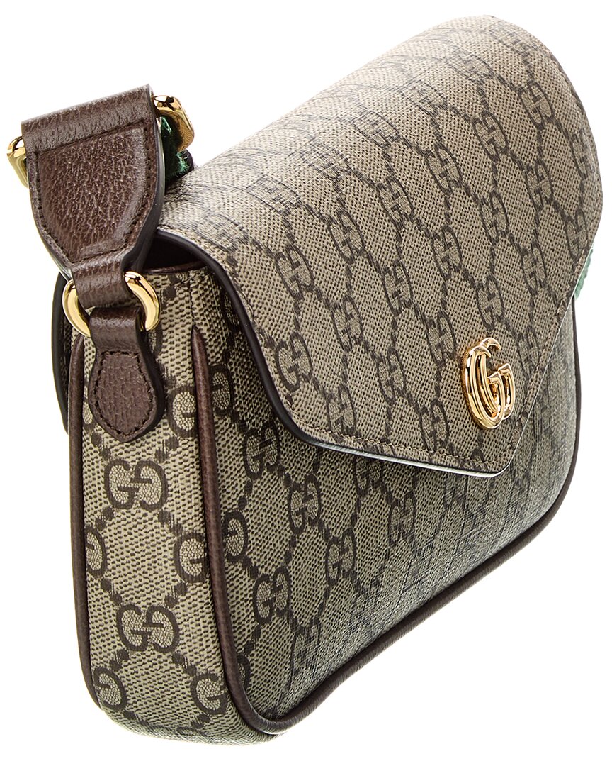 Gucci Ophidia Mini Gg Supreme Canvas & Leather Crossbody