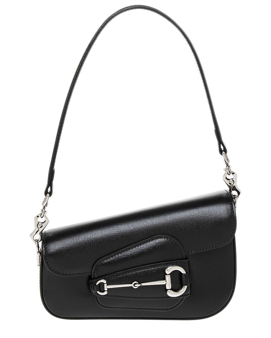 Gucci Horsebit 1955 Mini Leather Shoulder Bag ONE SIZE Black