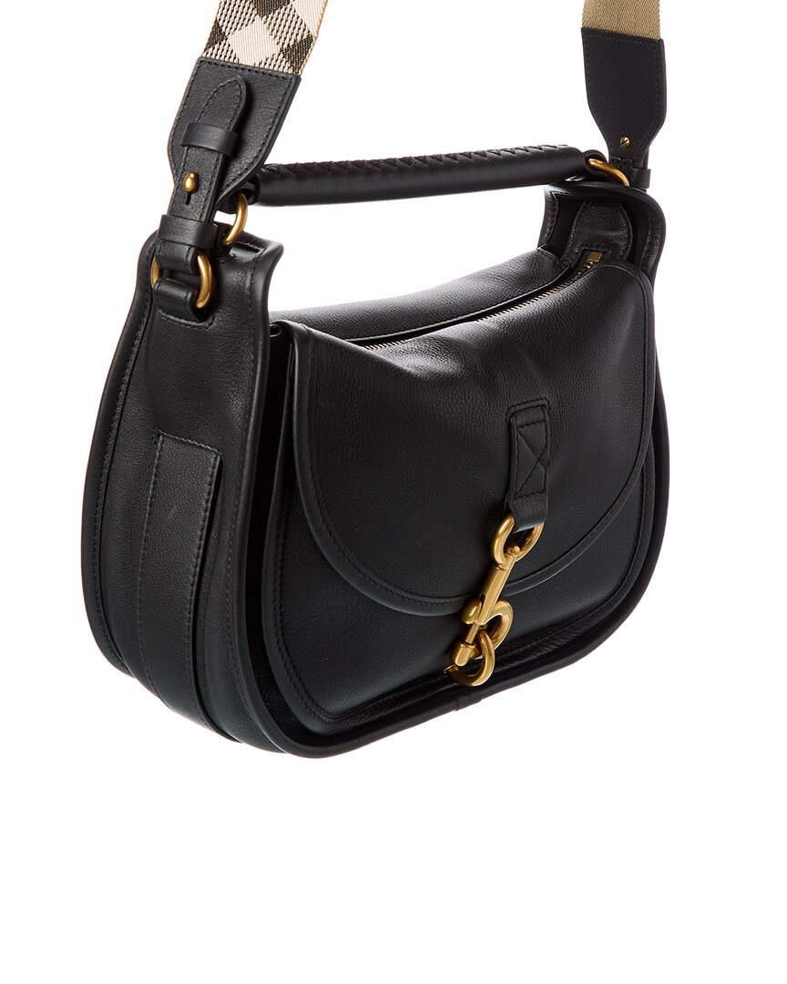 Burberry B Clip Small Leather Shoulder Bag