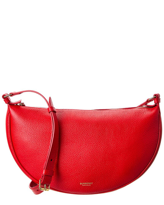 Burberry Logo Leather Shoulder Bag ONE SIZE Red