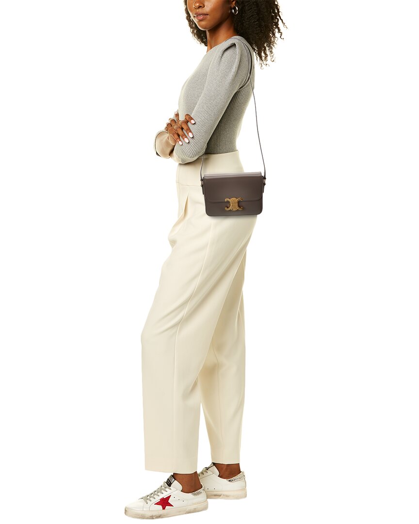 Celine Teen Triomphe Leather Shoulder Bag
