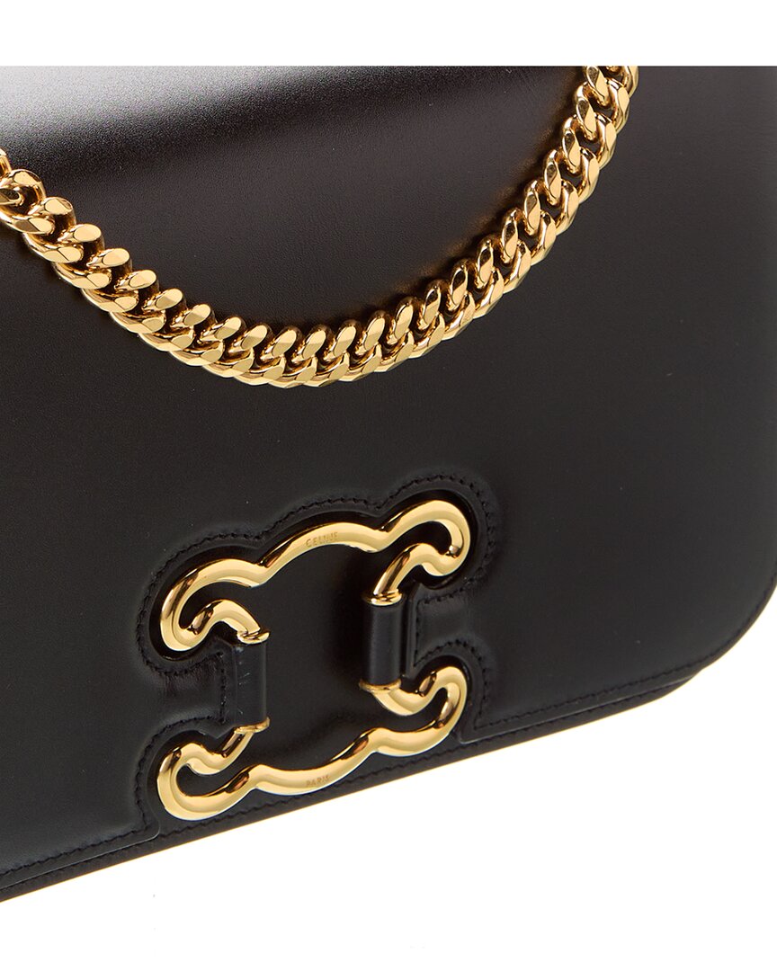 Celine Triomphe Frame Medium Leather Shoulder Bag