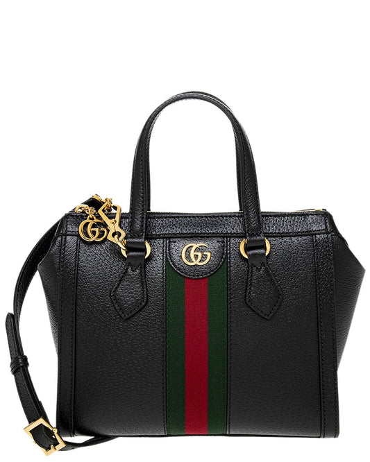Gucci Ophidia Leather Tote ONE SIZE Black