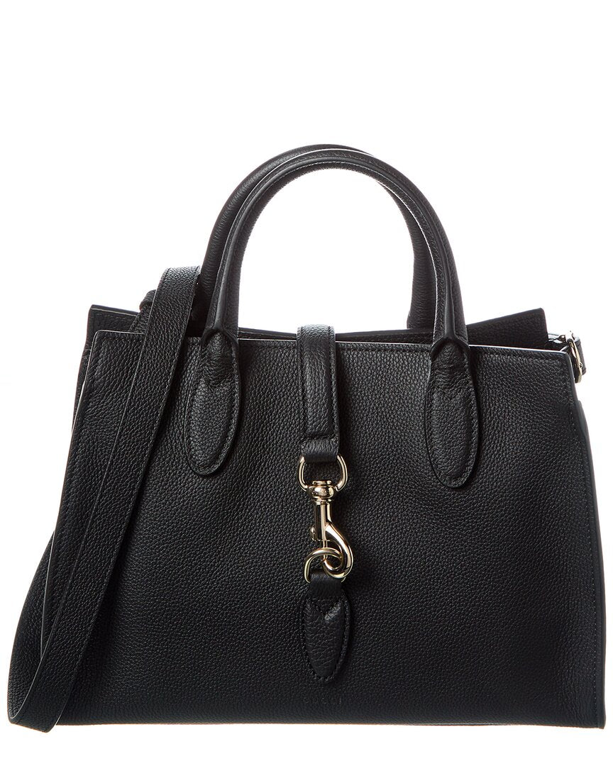 Gucci Medium Leather Tote ONE SIZE Black