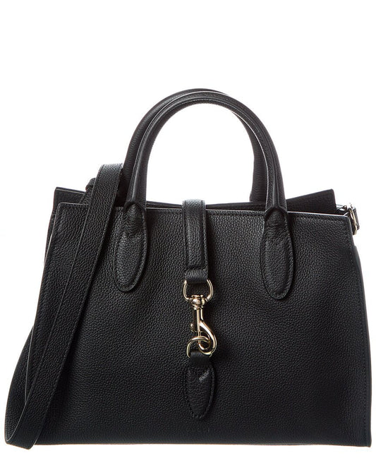 Gucci Medium Leather Tote ONE SIZE Black