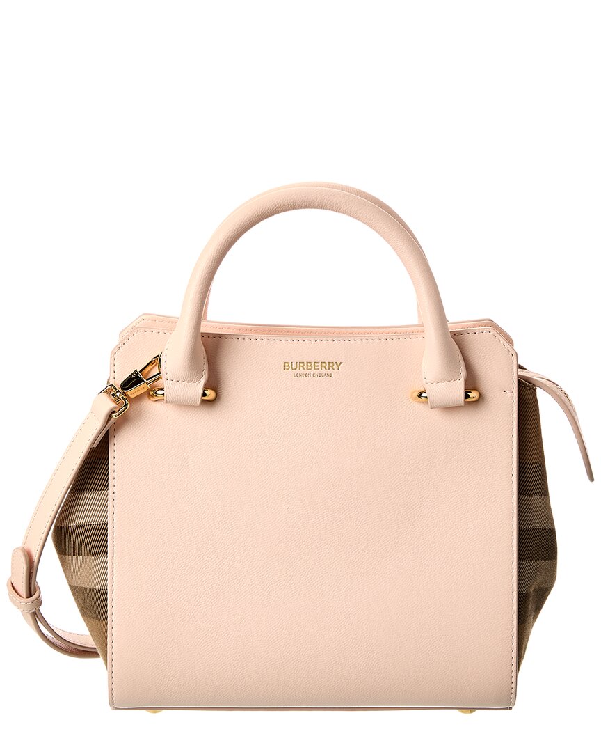 Burberry Banwell Check Canvas & Leather Satchel ONE SIZE Brown Multi
