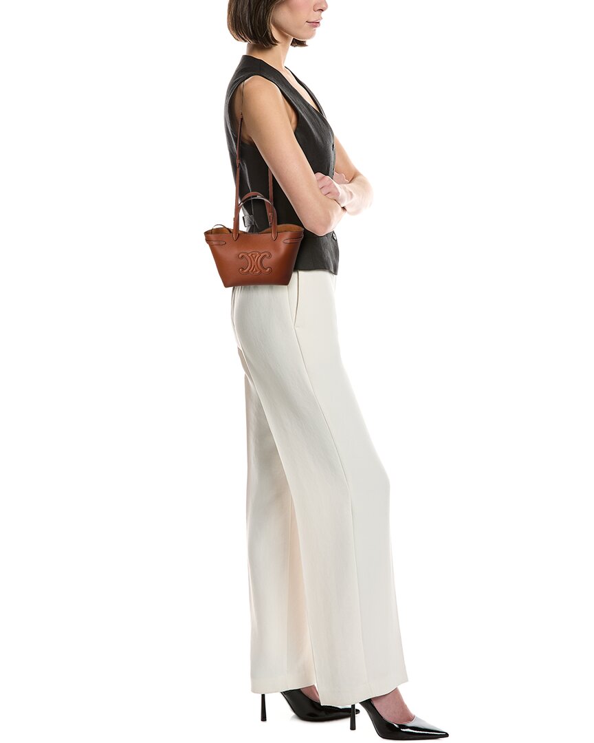 Celine Cabas Anais Mini Leather Tote