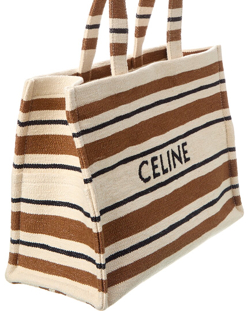 Celine Cabas Thais Large Striped Tote