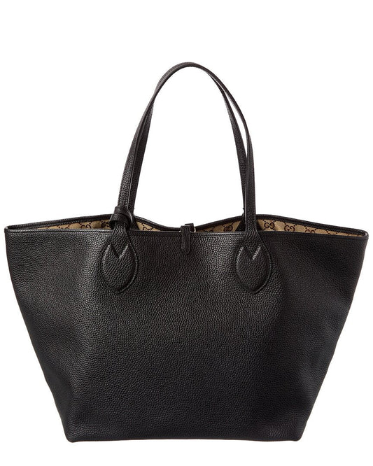 Gucci Totissima Large Reversible Leather & Gg Canvas Tote