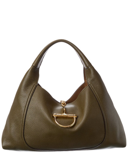 Gucci Softbit Maxi Leather Shoulder Bag