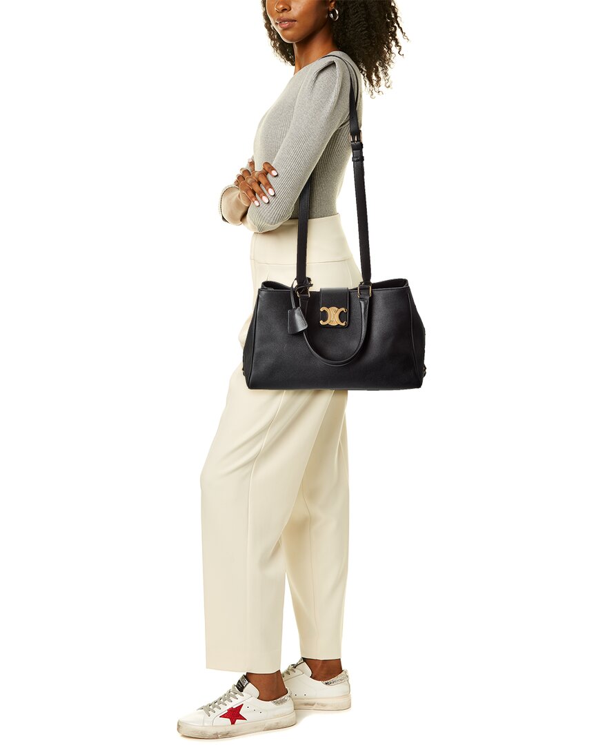 Celine Appoline Medium Leather Tote