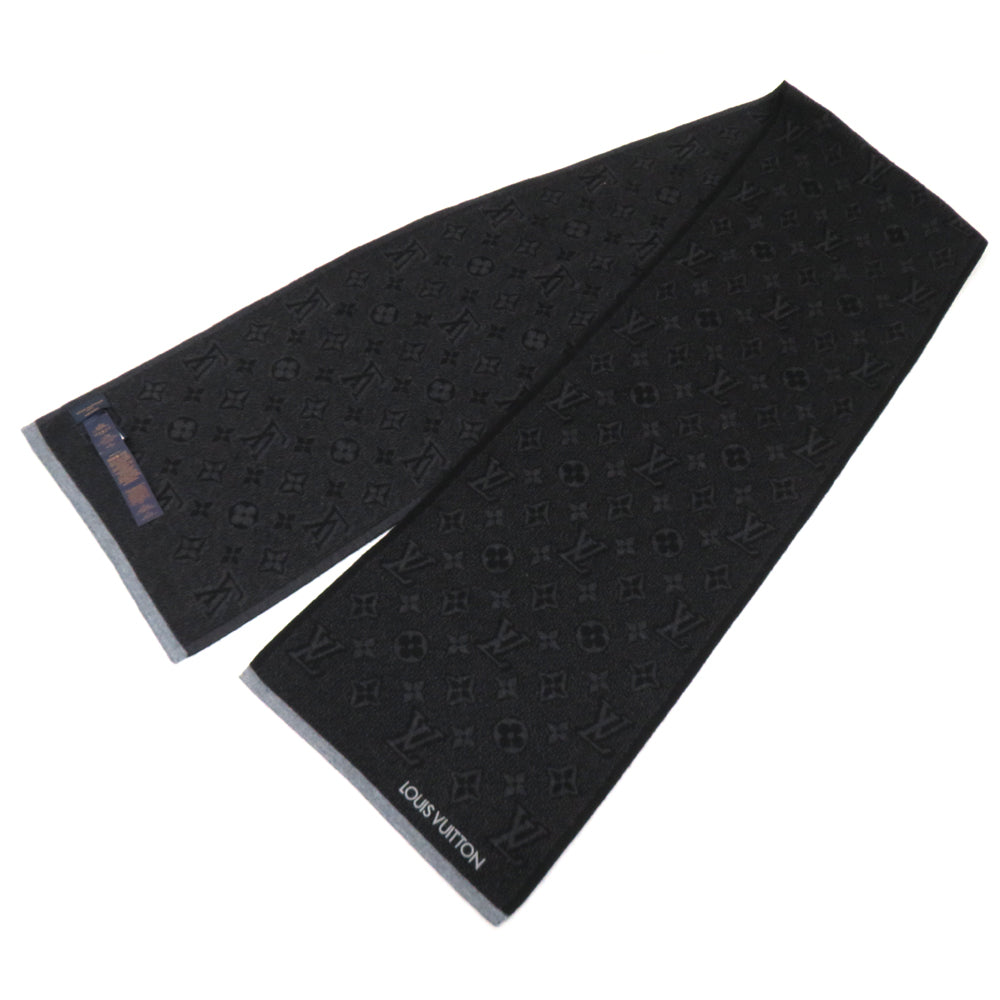 Louis Vuitton M73468 Black Gr Wool Small  M73468 Black Gray Wave