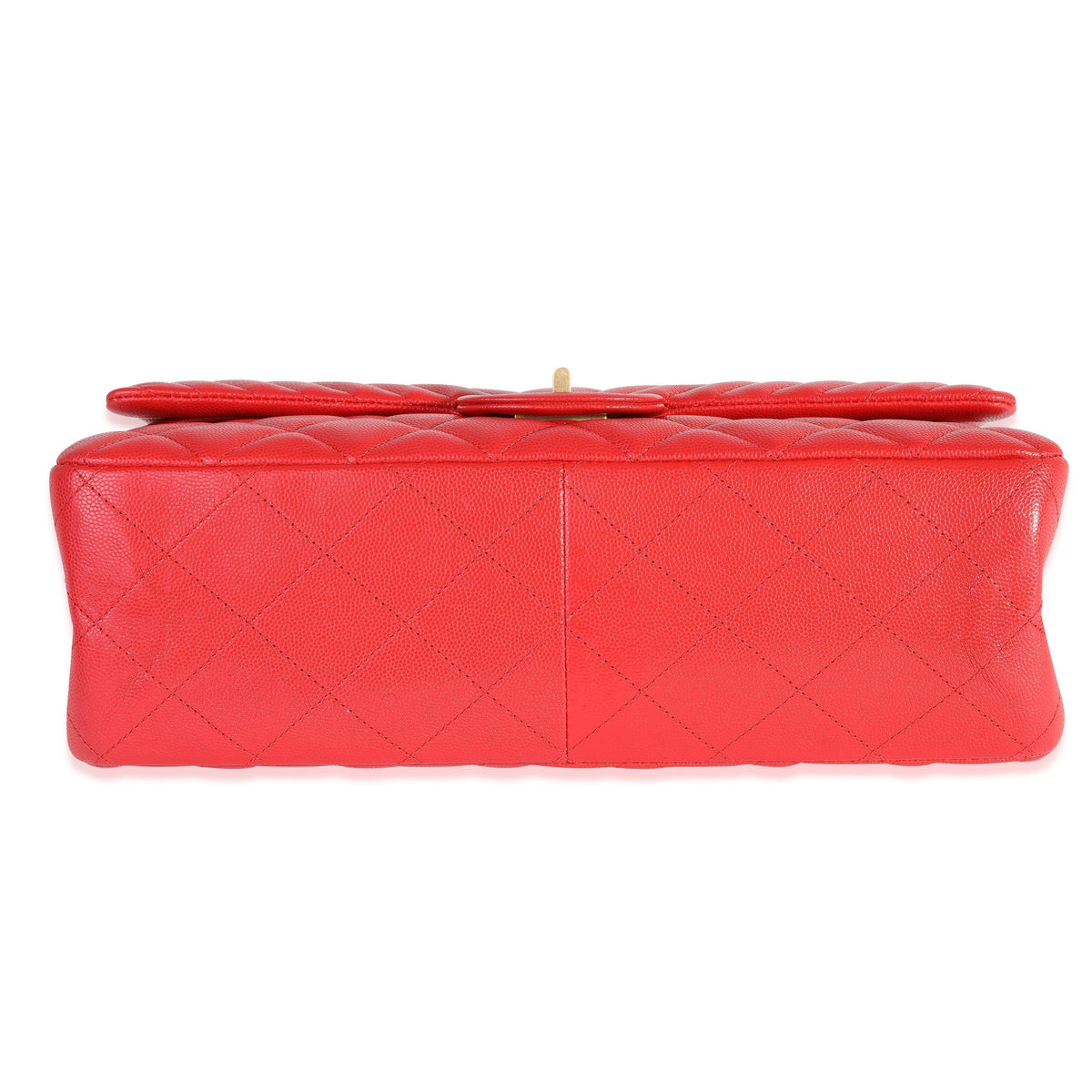 Chanel Red Quilted Caviar Reissue 2.55 227 Double Flap Bag
