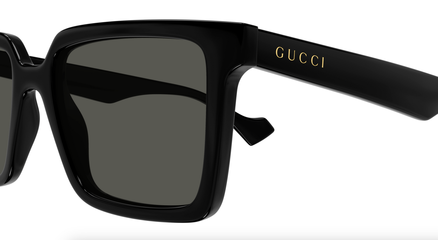 Gucci GG1540S-001 Black square Mens Sunglasses
