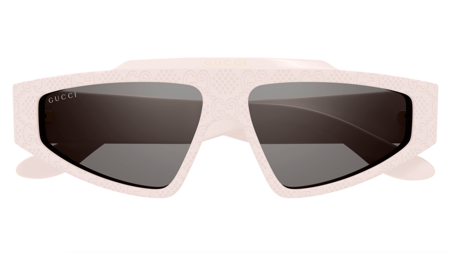 Gucci GG1591S-005 Ivory shield Mens Sunglasses