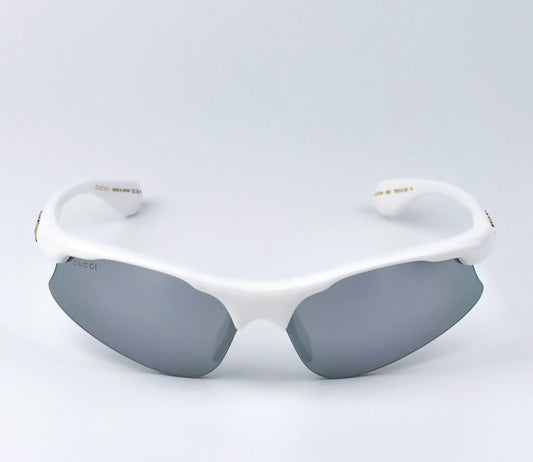 Gucci GG1774S-002 White shield Unisex Sunglasses