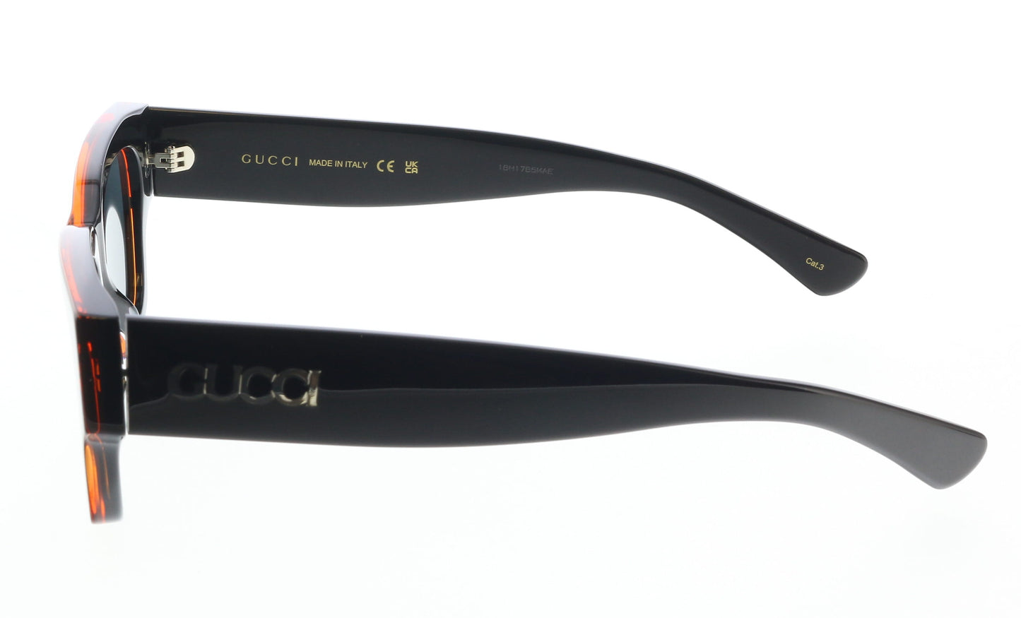 Gucci GG1794S-003 Black & Red square Mens Sunglasses