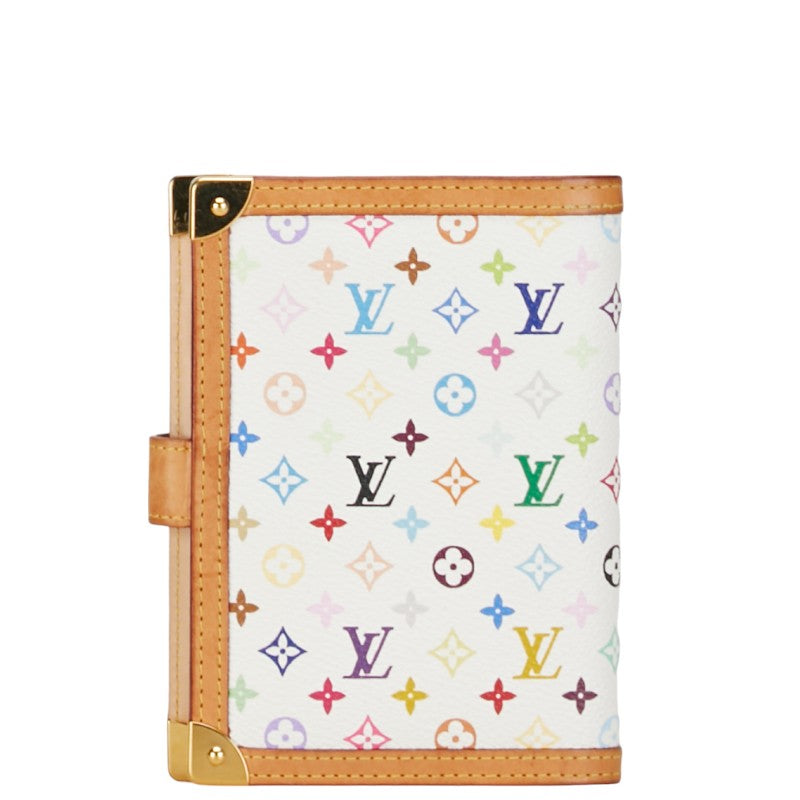 Louis Vuitton Multicolor nda PM Handbook Cover 6 s R20896 White Brown PVC Leather  Louis Vuitton