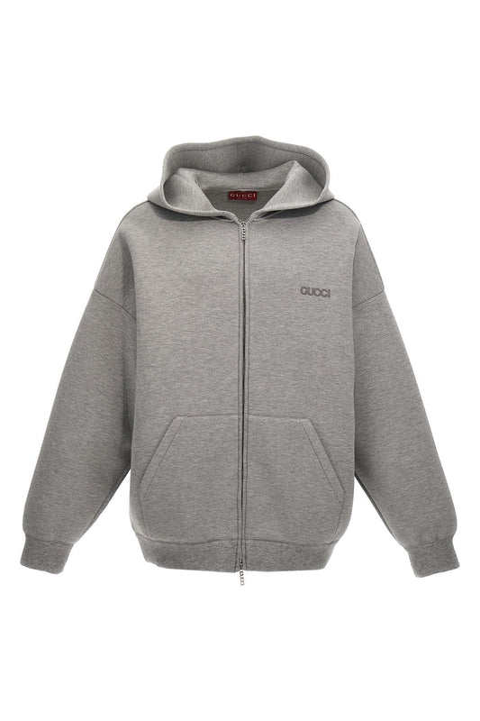 Gucci Men Zipped Hoodie