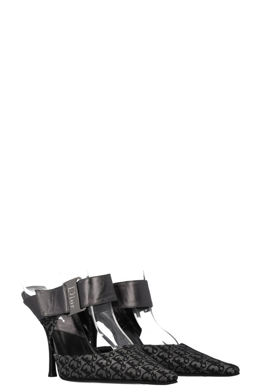 CHRISTIAN DIOR Heels Oblique Silver Black