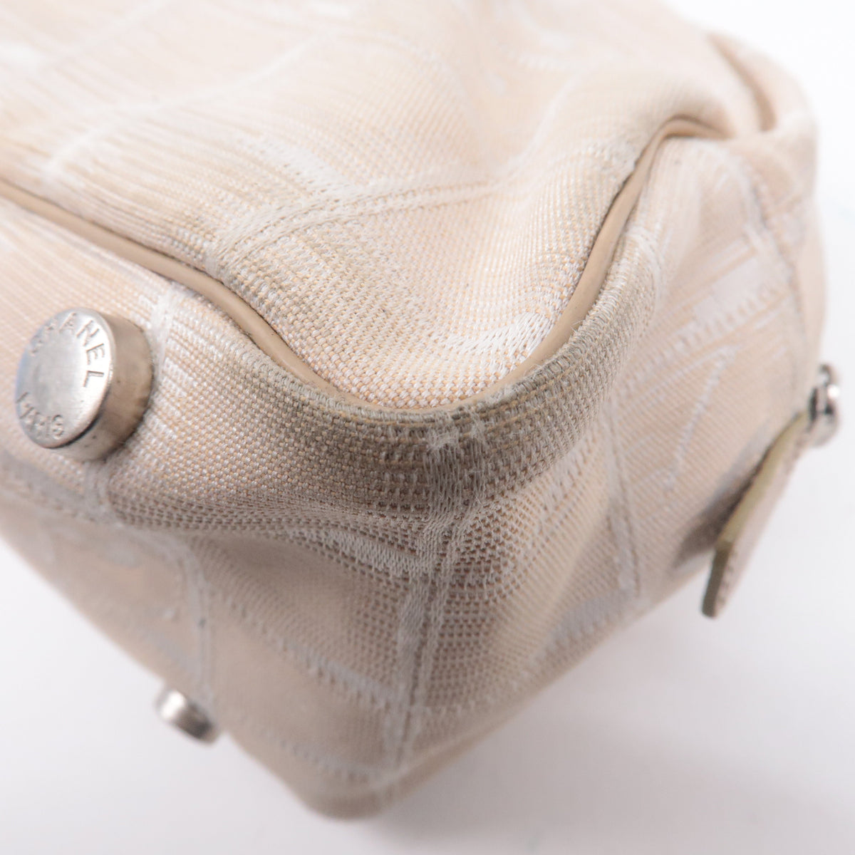 Chanel New Travel Line Nylon Jacquard Leather Mini Bag A