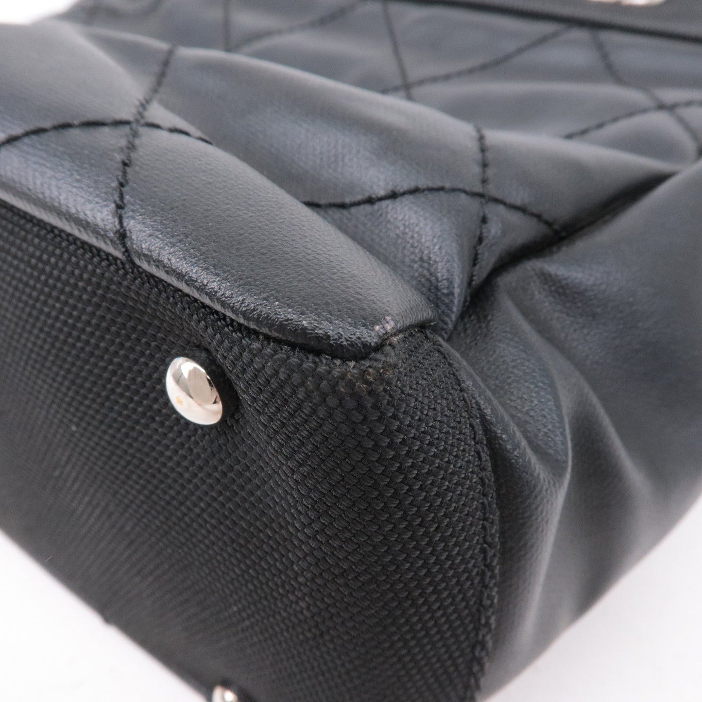 Chanel Paris Biarritz Coated Canvas Leather Tote Bag PM A